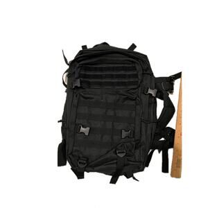 Generic Black Canvas Tactical Backpack